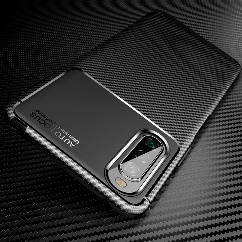 For Sony Xperia 10 II Case Silicone Carbon Fiber Phone Case For Sony Xperia 10 II Protective Cover For Sony Xperia 10 II Fundas