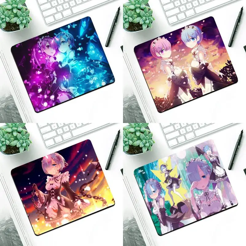 

Cute RE ZERO - Starting Life In Another World Mousepad Small Pads Rubber Mouse Mat MousePad Desk Gaming Mousepad Cup Mat