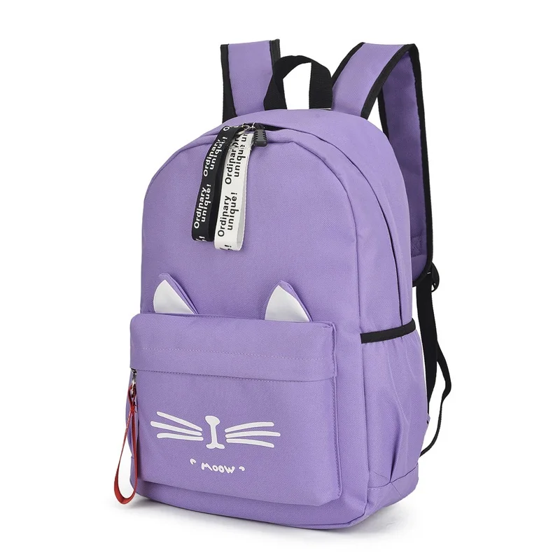 Новинка 2021, модный рюкзак на плечо для девочек, милые кошачььи ушки, рандомная Детская сумка для студентов, детский рюкзак