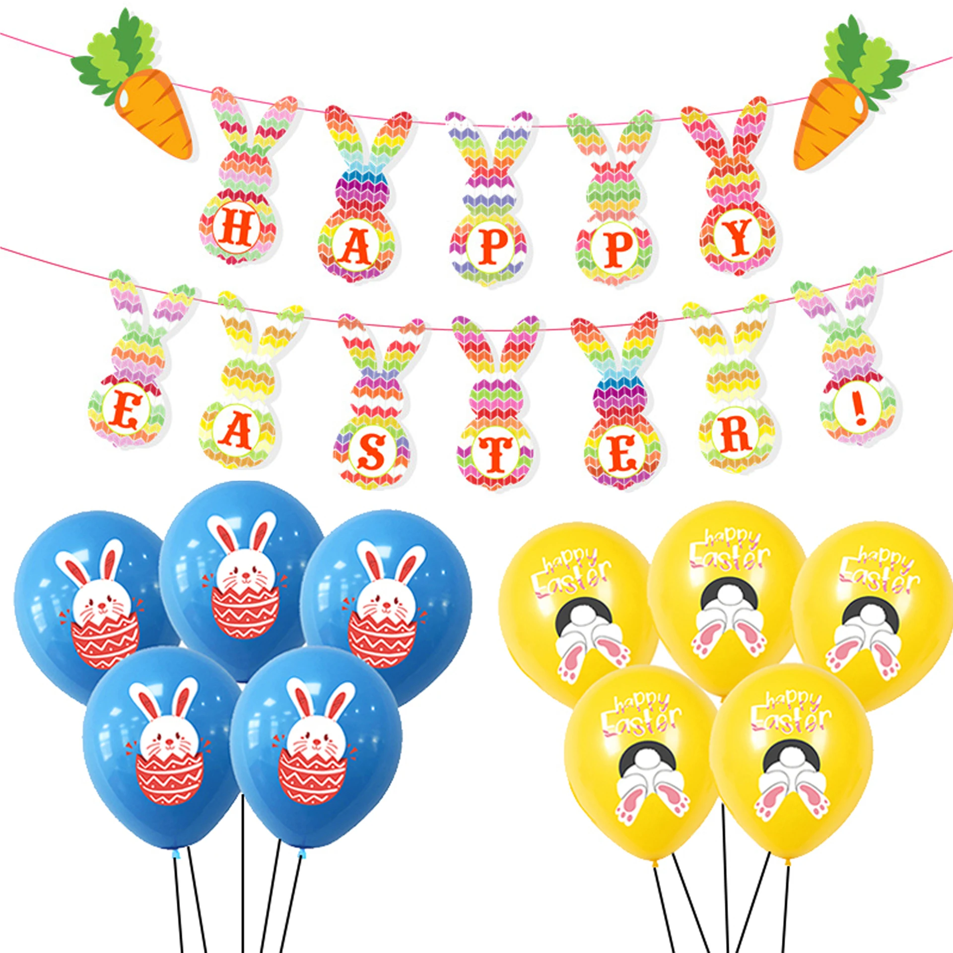 

10 шт., латексные воздушные шары в виде пасхальных яиц