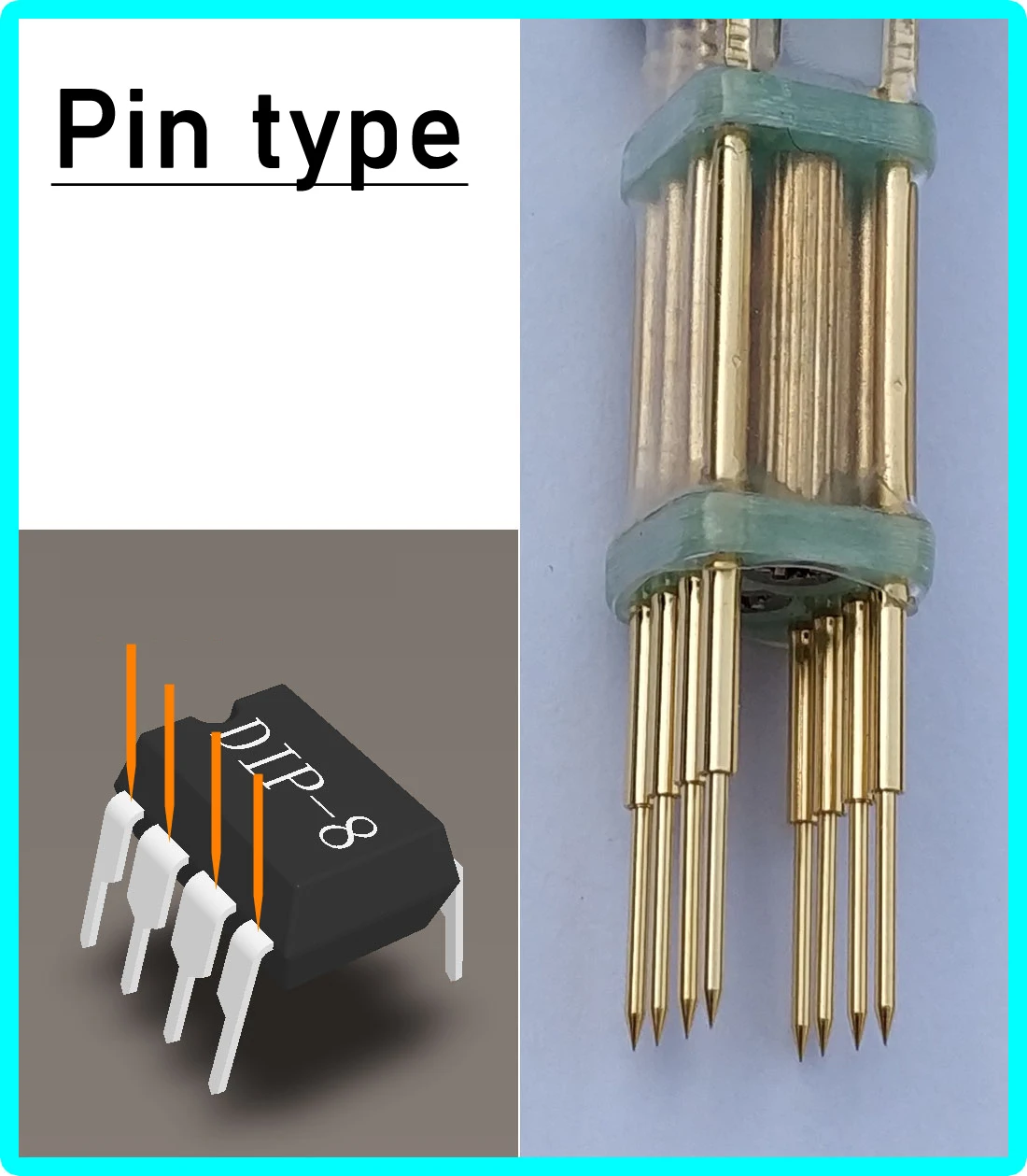 DIP8 инструмент для зажигания наперсток с пружинной иглой 2 54 мм | Инструменты