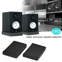 2 pack studio monitor isolation speaker acoustic foam pads for studio monitor high density sponge blocks sound insulation cotton