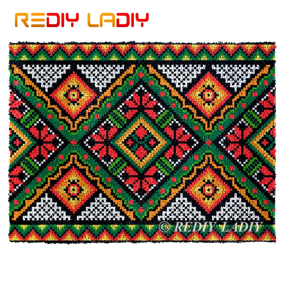 

Крюк с защелкой Наборы DIY ковер с геометрическим рисунком G Плюшевые настенные наборы гобеленов Наборы крючком коврик из толстой пряжи поду...