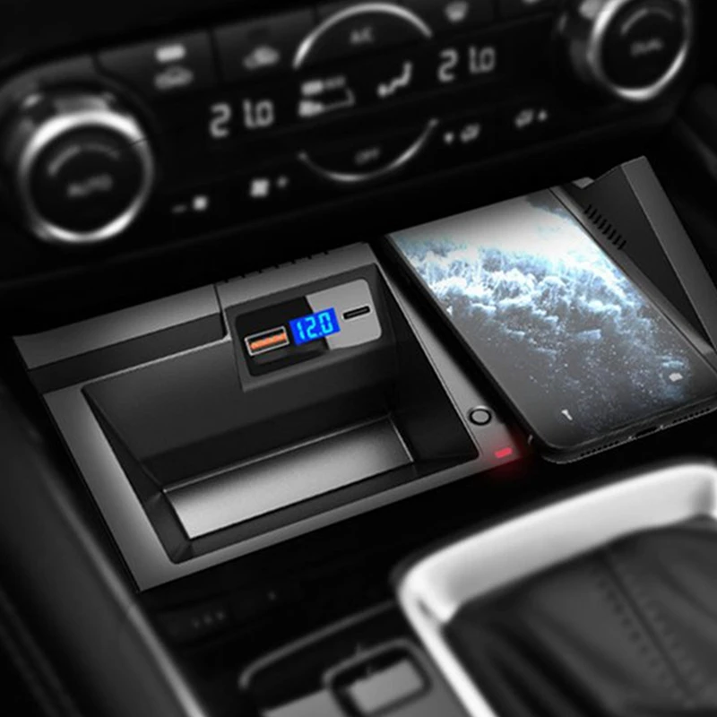 

15W Car QI Wireless Charger Phone Charger Charging Phone Holder for Mazda CX5 CX-5 2017-2020