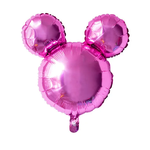 Rose 24 дюйма Микки Минни Маус фольги Воздушные шары вечерние мультфильм голова форма надувные водушные шары День рождения декоративные детские игрушки - Цвет: Rose