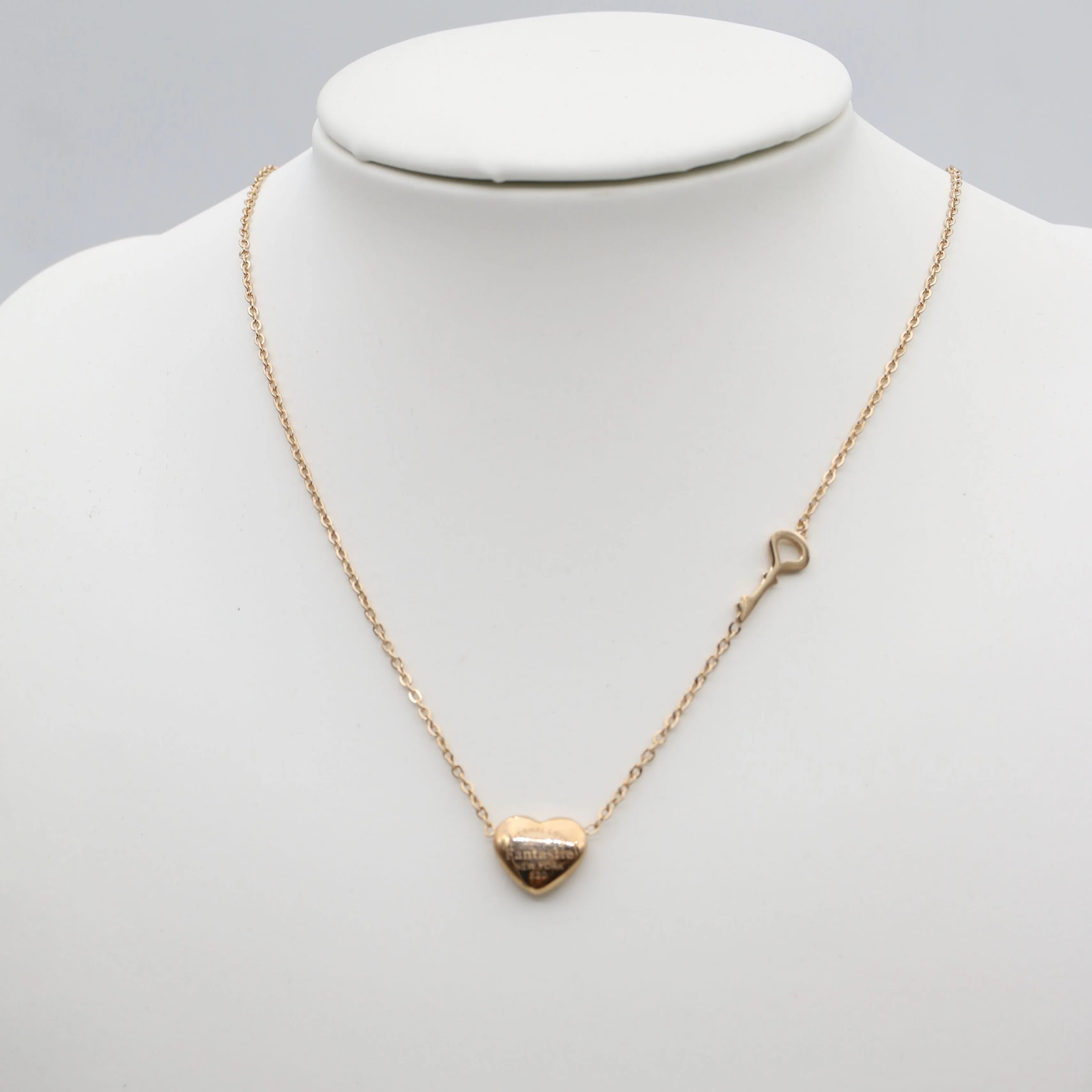 Женское Ожерелье fengnee из нержавеющей стали роскошное ювелирное изделие с золотой