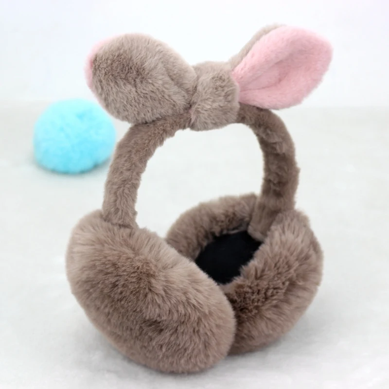 2019 Новое поступление женские разноцветные наушники для девочек милые меховые с