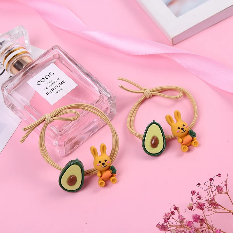Высокое качество пластика с милым кроликом Авокадо для женщины и ребенка резинки