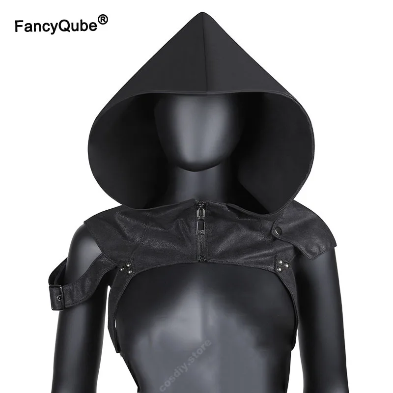 Кожаная Шапочка Капот шарф Хэллоуин стимпанк шапка шейный аксессуар для косплея