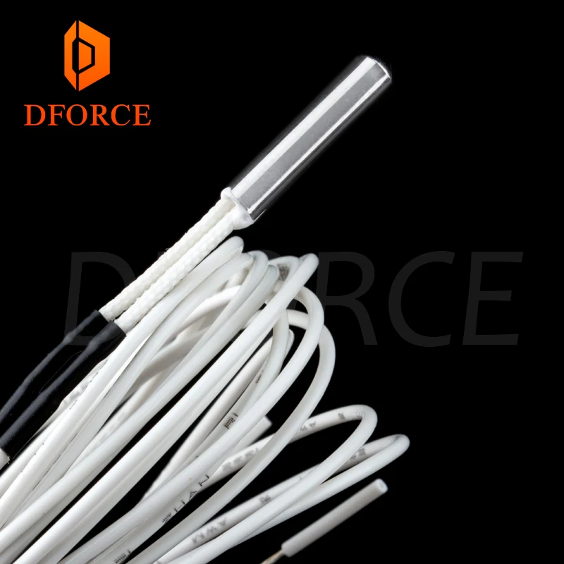 DFORCE NTC 100K Ом B3950 термистор картридж датчик высокой температуры 280 ℃ для E3D PT100 V6 нагреватель блоки mk8 3D принтер