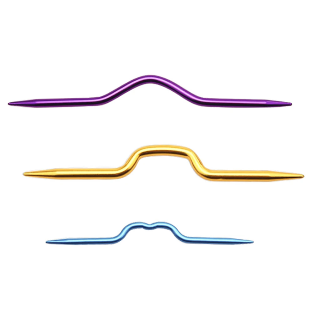 3 шт./лот алюминиевые изогнутые крючки для вязания крючком вязанные спицы