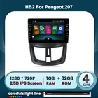 Автомагнитола на Android 10, мультимедийный видеоплеер с аудио для PEUGEOT 207 CC 207CC 2006-2015, навигация GPS, стерео, IPS экран, Wi-Fi, SWC