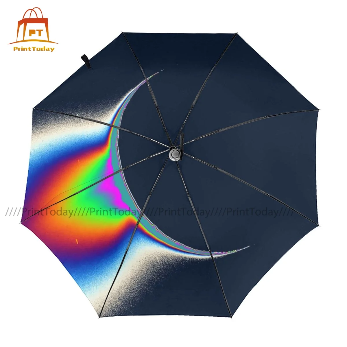 

Saturn Umbrella Auto Wind Proof Umbrella Stylish Painting Outdoor Lightweight Umbrella