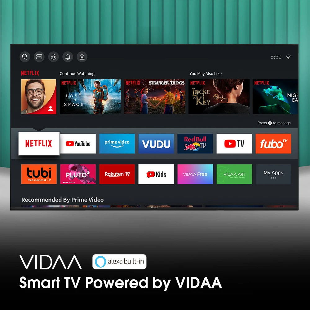 Телевизор 50 дюймов Hisense 4K Smart TV 50AE7400F Dolby Vision HDR широкая цветовая гамма звук DTS Virtual-X