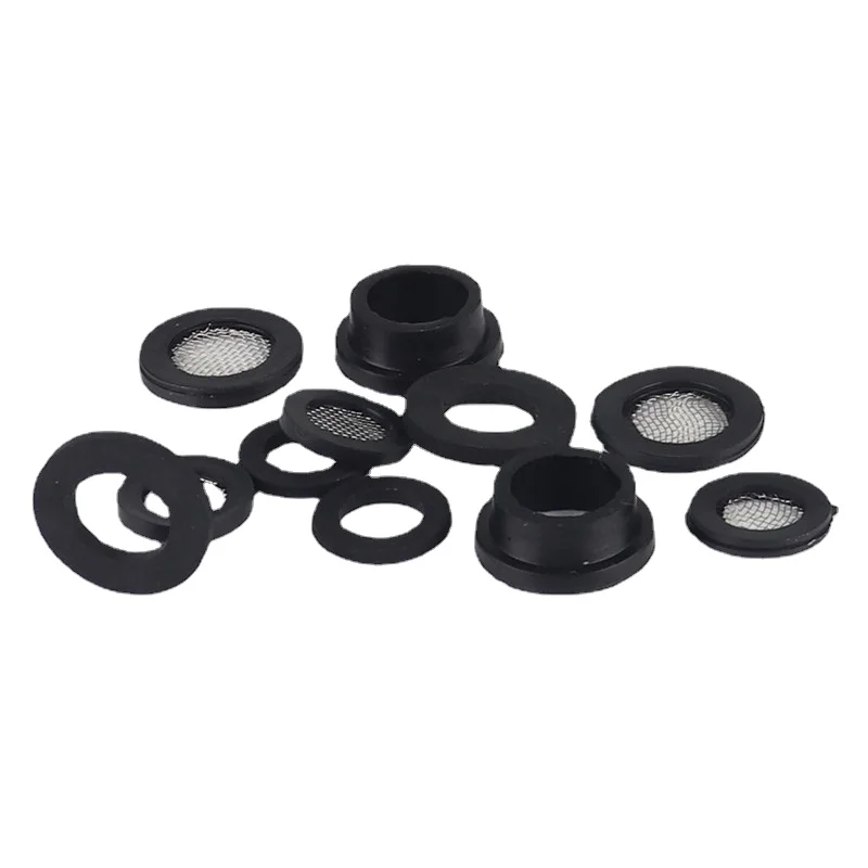 

10pcs 12" 3/4"Rubber Gaskets Kitchen Faucet Strainer Mesh shower plumbing hose seal ring washer Tap Connector Home Accessories