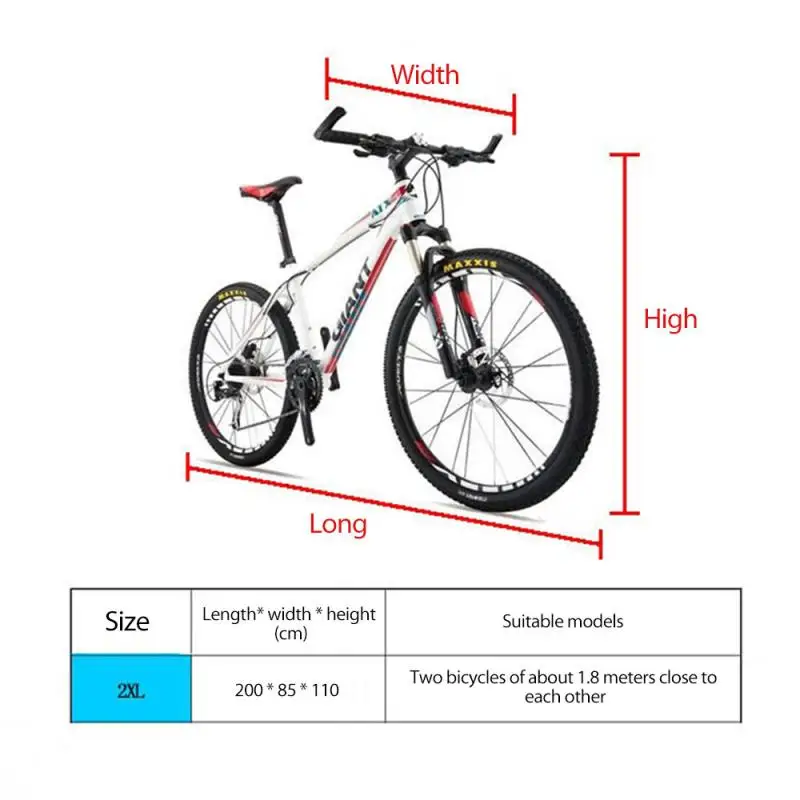 

NEW Two Bicycle Covers Side By Side Rainproof Sunscreen And Dustproof Double Buckle Bicycle Protective Gear Bicycle Accessories