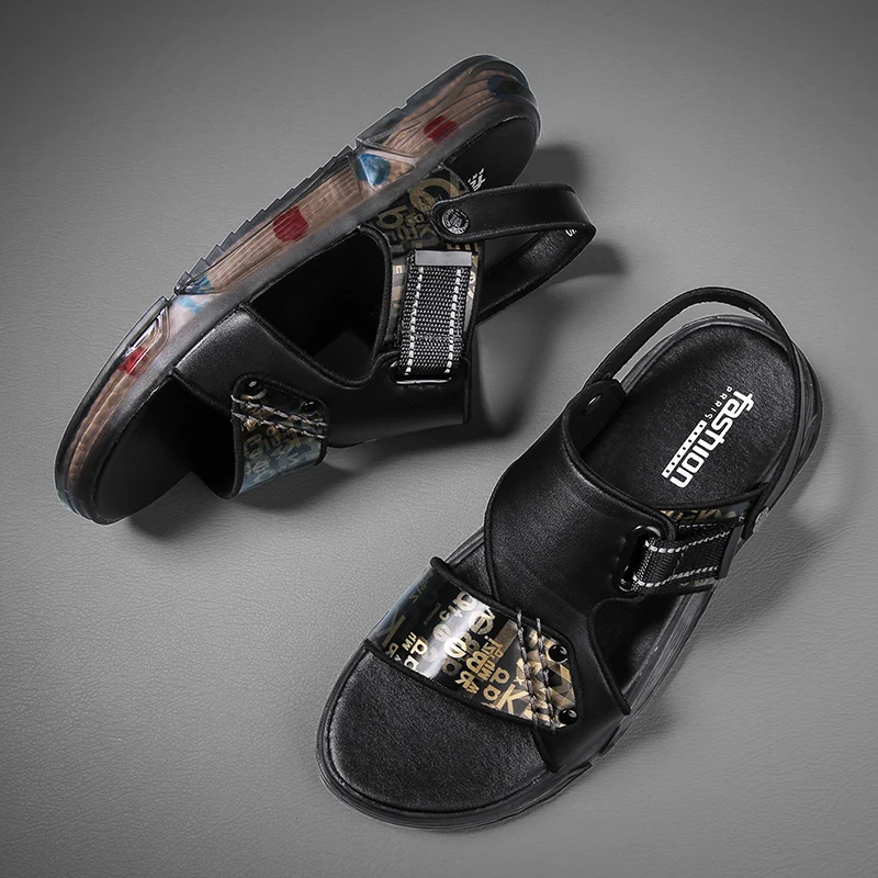 

New Trend Sandals For Men Anti Slip Summer Beach Shoes Man Luxury Brand Walking Man Sandles Designer Men Outdoor Slippers