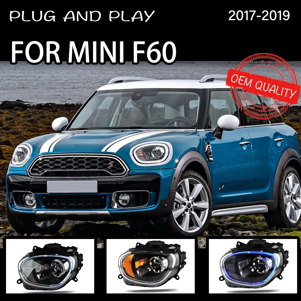 

Фара для автомобиля MINI Countryman F60 2017-2019, светодиодсветодиодный DRL Hella 5, ксеноновые линзы, Hid H7 MINI F60, автомобильные аксессуары