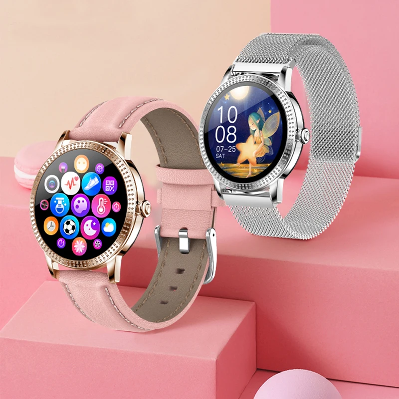 

MAFAM CF18P Full Round Touch Intelligent Woman Watch Smartwatch Waterproof IP67 Smart watches Clock For IOS Android PK KW 10