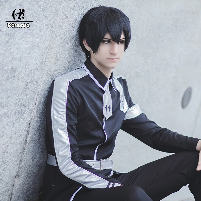 Мужской костюм для косплея ROLECOS черный косплея|Костюмы аниме| |