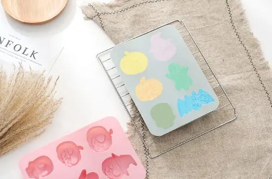 Самодельный лед формы сделаны с силиконовыми для торта хэллоуинская кукла Тыква