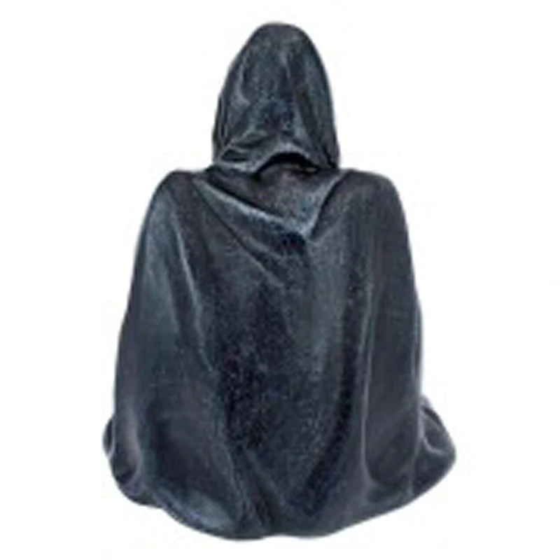 

Gothic Nightcrawler Statue Sitting Thriller in Black Robe Decorative Dark Cloak Mysterious Master Ornament for Home REME889