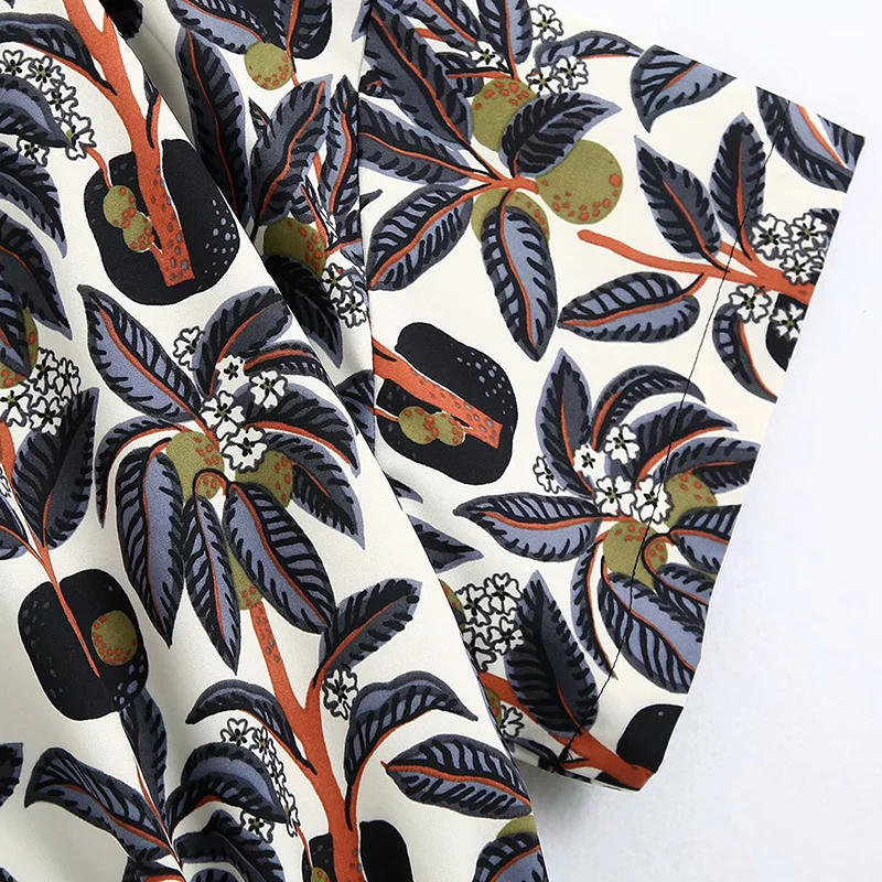 ZRN женская блузка Топ с принтом галстук бабочка рубашка воротником Женская