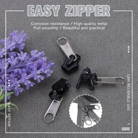 6 pcsbag universal instant fix zipper repair kit replacement zip slider teeth rescue new design zippers for sewing clothes