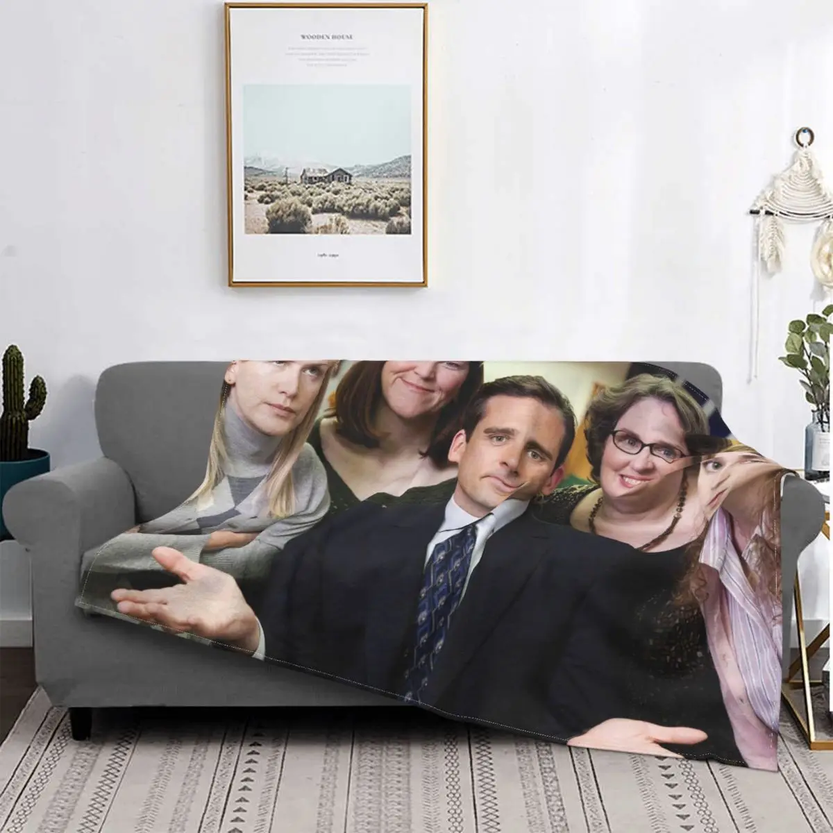 

Покрытие для одеяла Майкла Скотта пчелиной Пэм, Фланелевое покрывало для офиса, переносное легкое покрывало для дома и кушетки