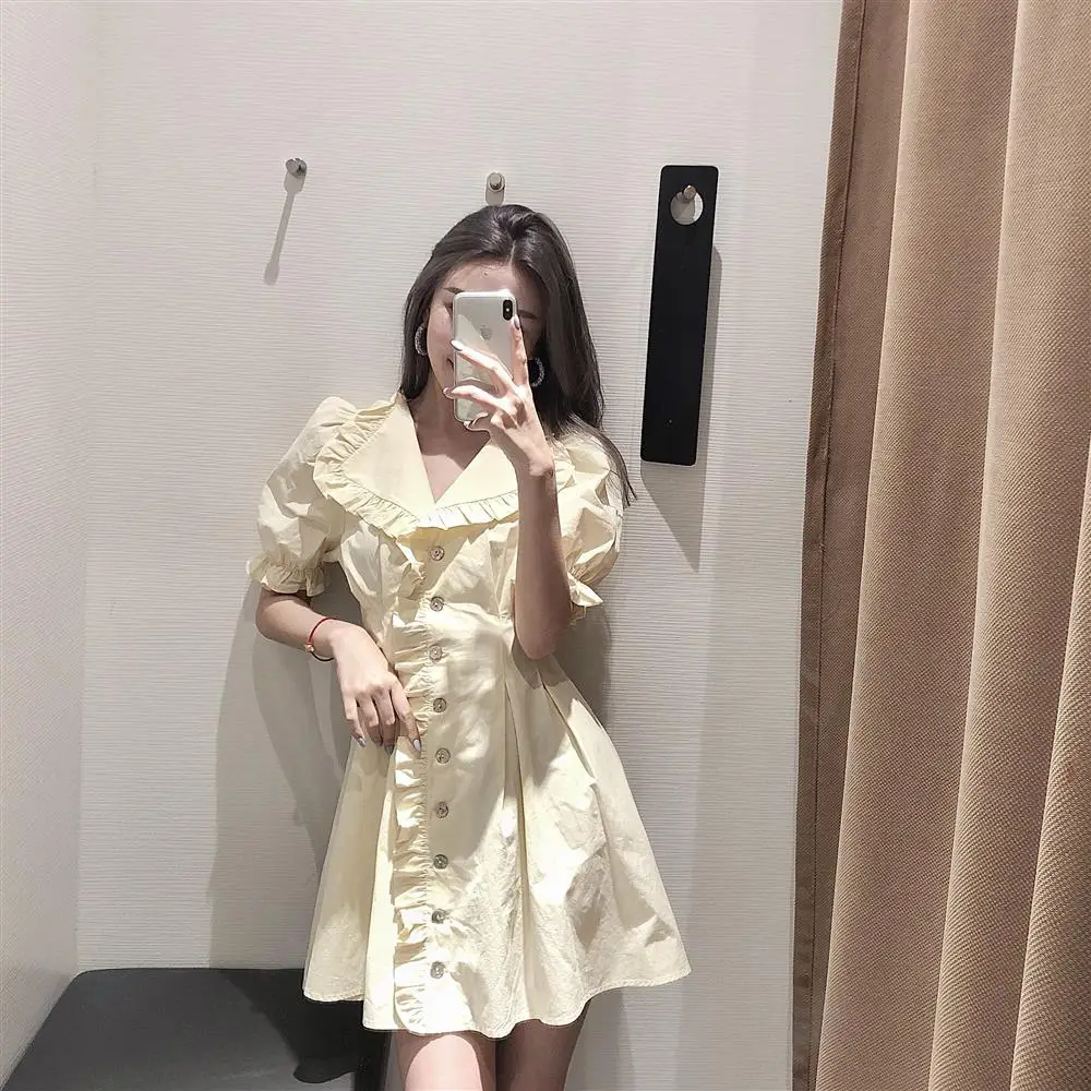 

New French short sleeve dress in summer