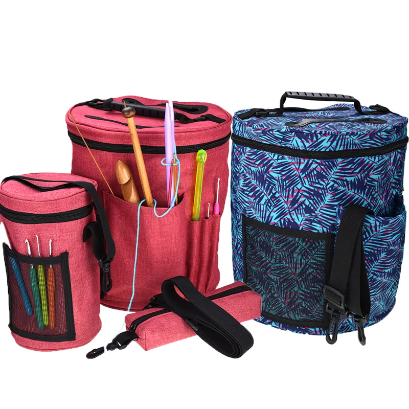 Сумка для хранения вязальной пряжи набор шитья в ведре женская сумка вязания