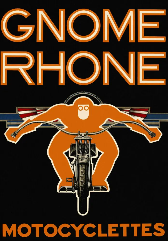 

Gnome Rhone Motocyclettes LARGE METAL TIN SIGN POSTER WALL PLAQUE