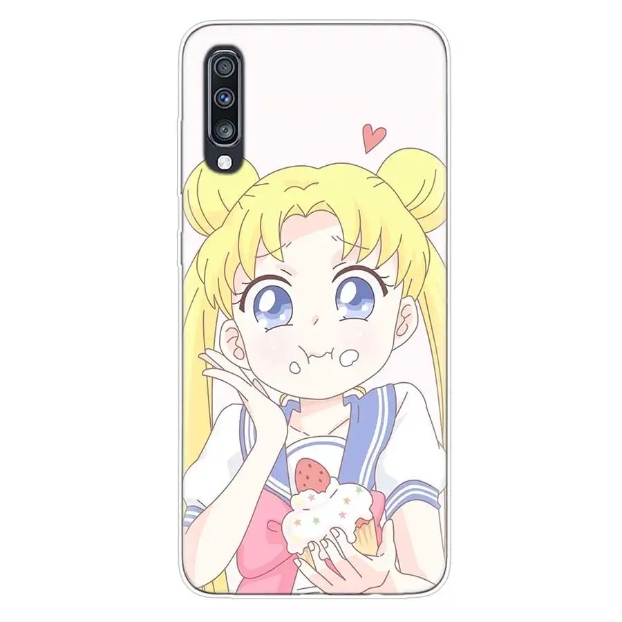 Силиконовый чехол Sailor Moon для Samsung Galaxy S20 + S10 S9 S8 Plus S10E S6 S7 Edge Note 8 9 10 Pro