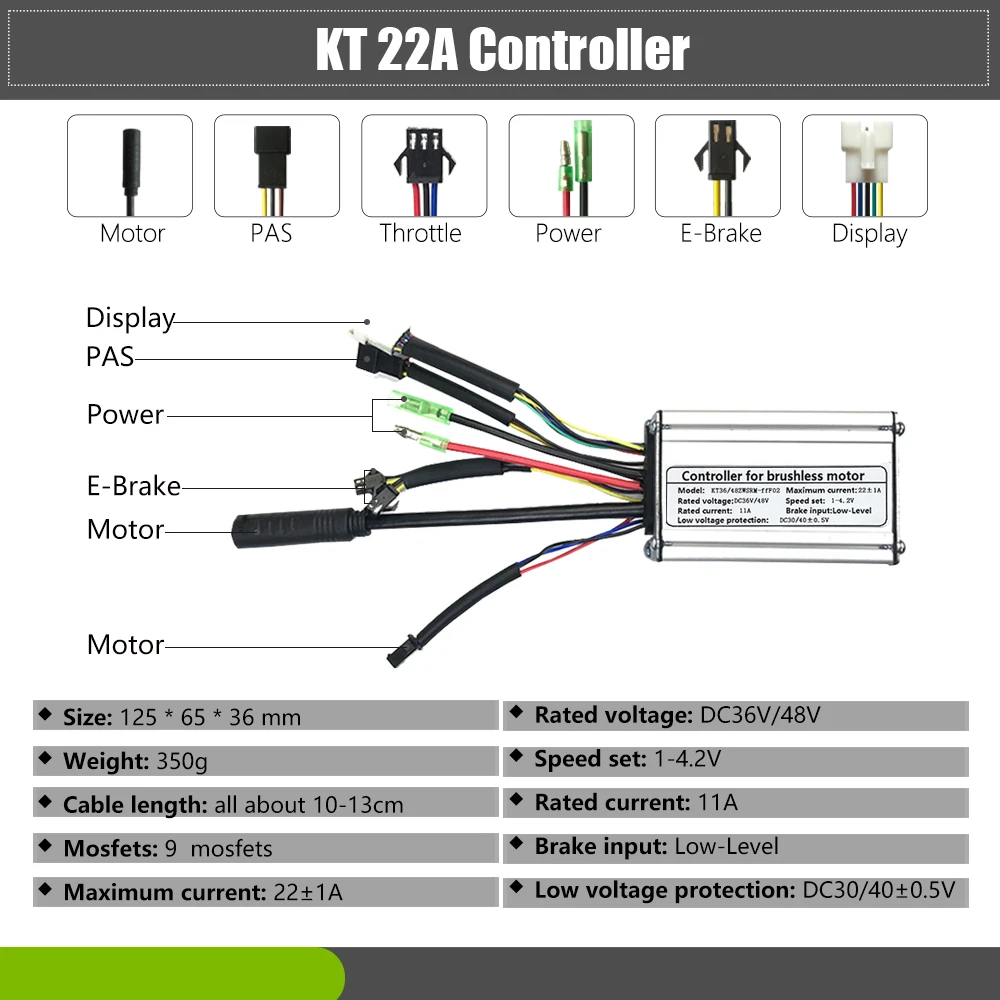 Комплект для переоборудования электрического велосипеда бесщеточный 36 В 500 Вт 48