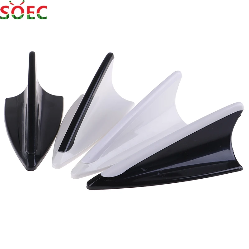 

1Pc Car Shark Fin Universal Roof Antenna Radio FM/AM Anti-static Paste Aerial