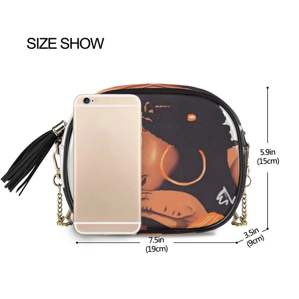 Сумка на плечо ALAZA женская с золотой цепочкой маленький дизайнерский вечерний