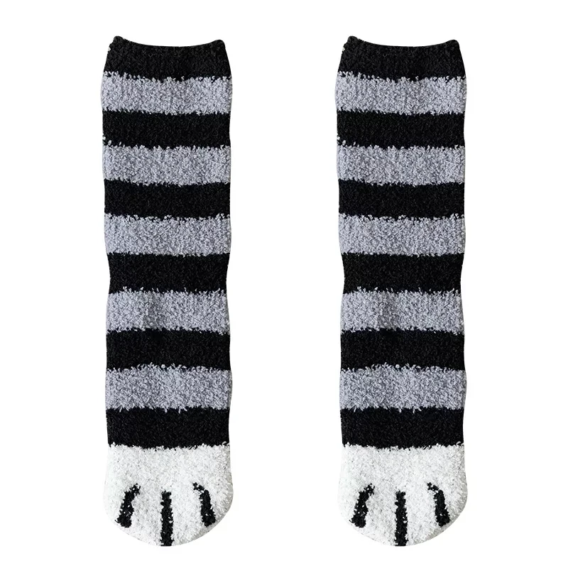 

Cotton Socks Winter Funny Print Cat Paw Warm Socks Kawaii Cute Casual Happy Fashion Socks For Men Women