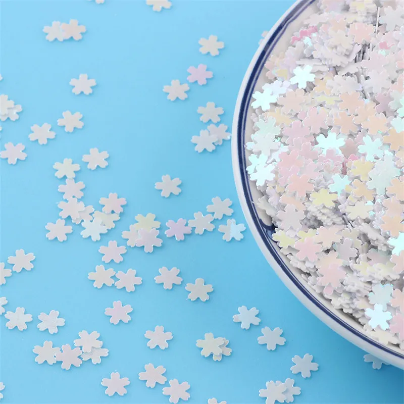 Цветок блесток 5 мм розовый цвет вишни форма Сыпучие блёстки ПВХ пайетки для лак