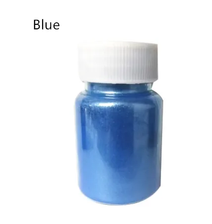 Blue 15 г съедобный золотой порошок мусс торт помадка Макарон шоколадное украшение блестящий порошок серебряный жемчуг порошок цвет выпечки пыль - Цвет: Blue
