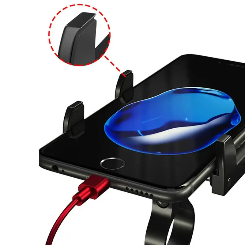 

Bicycle Aluminum Alloy Mobile Phone Holder Motorcycle Bike Handlebar Stand 6XDB