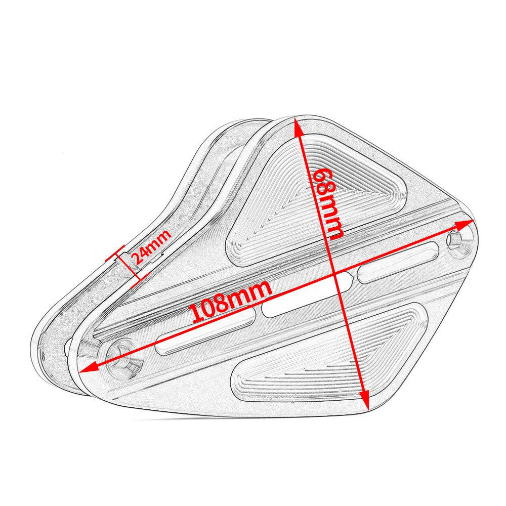 Мотоциклетные алюминиевые передние тормоза сцепления Крышка Резервуара для