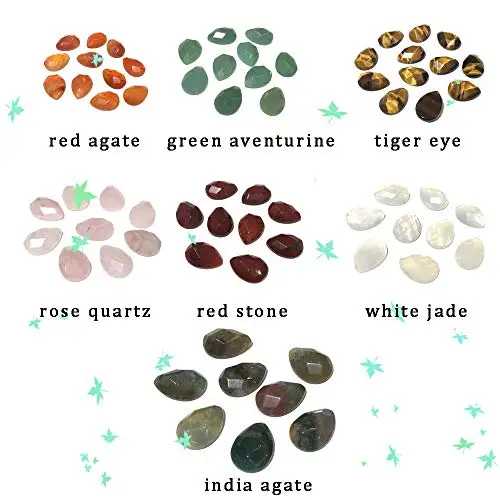 2 шт. натуральный камень бусина Кабошон ожерелье аксессуары капли воды