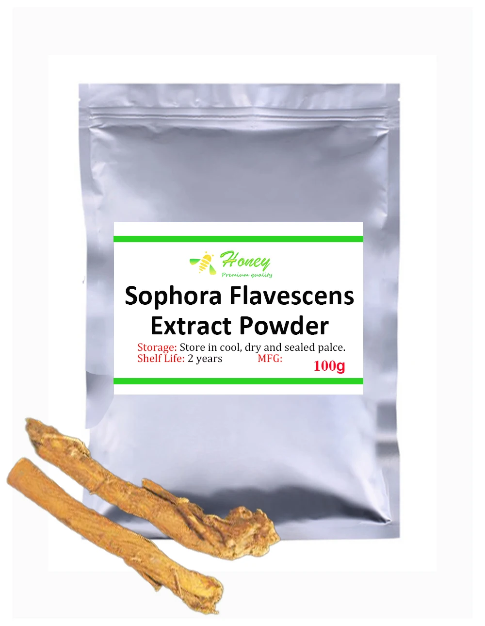 

High Quality Sophora Flavescens Extract Powder , Ku Shen,Whitening And Skin Care, Free Shipping