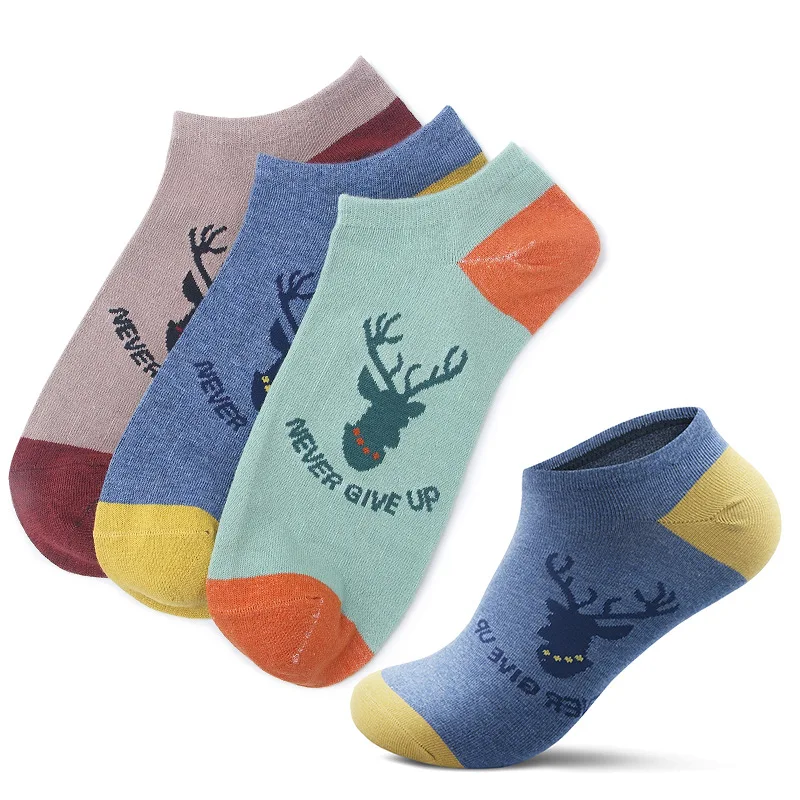 

New men's socks fashion all-match personality trend cotton boat socks