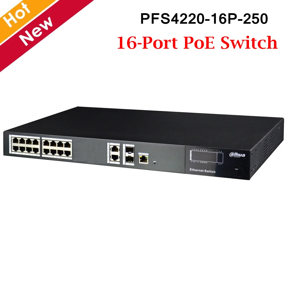 16 портовый PoE коммутатор Dahua Интерфейсный протокол STP/RSTP порт поддержки