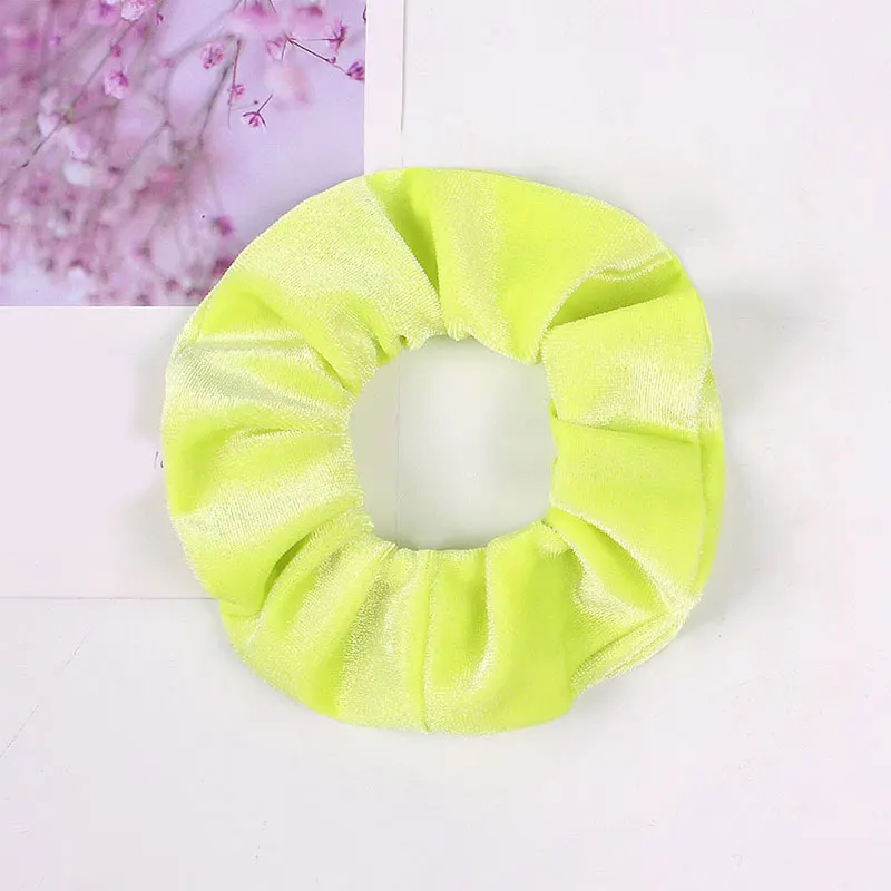 Яркие бархатные резинки для волос эластичные Простые женщин или девочек
