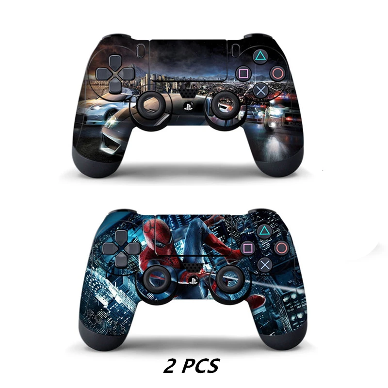 Защитная крышка-лягушка для PS4 контроллера для Playstation 4 Pro Slim Decal аксессуары 15 видов стилей - Цвет: 16 2PCS