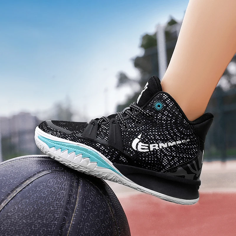 

2021 Casual Trendy Shoes Boys Air Mesh Breathable Children's Sneakers Non-Slip Wear Resistant Basketball Shoes Kids Tennis Shoes