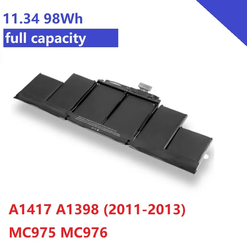 98WH Аккумулятор для ноутбука A1417 Apple MacBook Pro A1398 15 &quot2012 Ранняя 2013 retina MC975 MC976 Замена