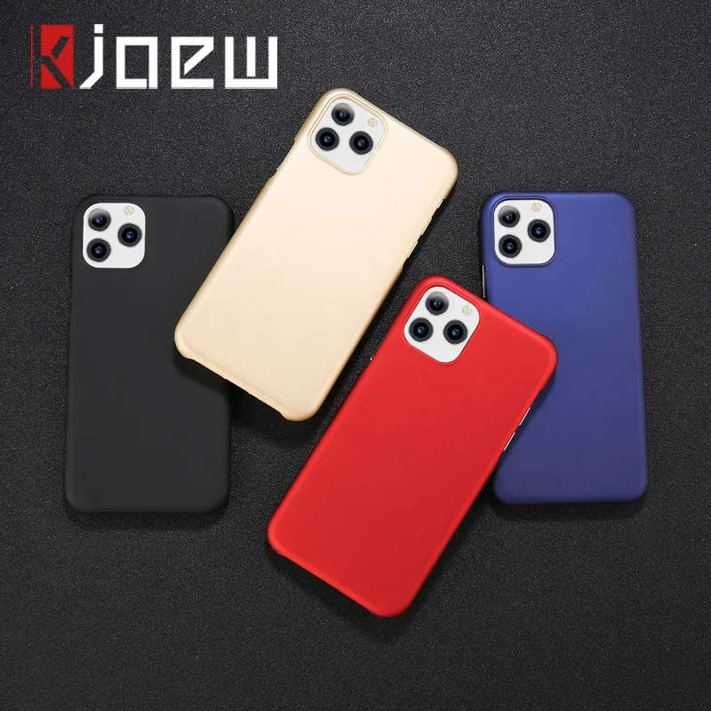 KJOEW Матовый Жесткий PC чехол для телефона iPhone 11 Pro MAX 2019 ультра тонкий винно красный